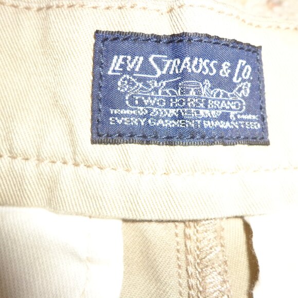 NWOT Levi's Strauss & Co. Two Horse Brand Pant W30xL32 Khaki Tan Zip/Button - Picture 4 of 15